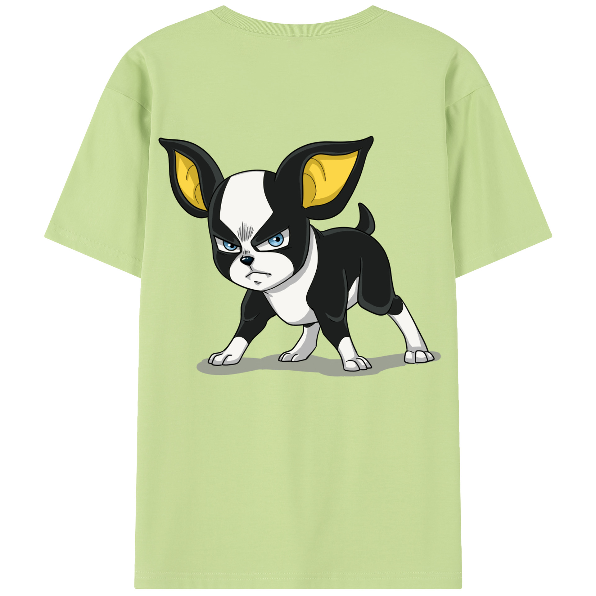 （画像用） ジョジョの奇妙な冒険 イギー JoJo's Bizarre Adventure Iggy 綿100％半袖Tシャツ（背面プリント）
